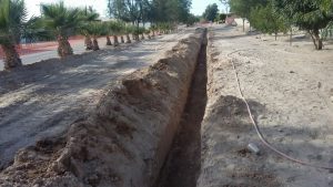 calle Hermenegildo Galeana de Agustín Olachea a Cuauhtemoc donde se lleva a cabo el sondeo de la red de agua potable